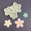 Cherry Flower Shaped Silicone Chocolate Moulds Baking Molds Fondant Cake Decorating Gadgets Resin Moulds Gifts for Child