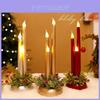 Christmas Led Electronic Candle Set With Realistic Flame For Holiday Decor