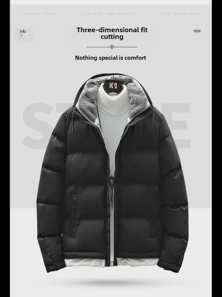 Men's 2022 Winter Korean-Style Down Jacket – Trendy, Thick, and Warm