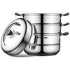 SUPOR 26cm 3-stöckiger multifunktionaler Edelstahl-Dampfkochtopf