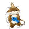 Adorable Simulation Animal Shoulder Bag Realistic Look Student School Bag  Birthday Gift