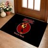 A-AC D-DC Highway To Hell Fußmatte Gemütliche Flanell Weiche Dicke Rutschfeste Matte für Wohnzimmer Schlafzimmer Küche Dekor Teppiche
