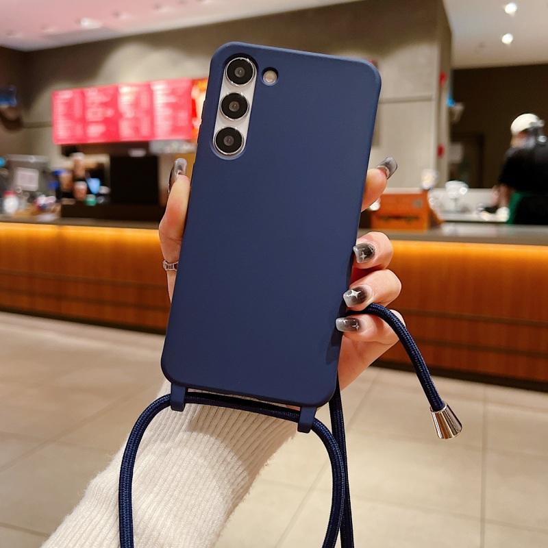 Lanyard Case For Samsung Galaxy S25 Ultra S24 S23 S22 Ultra S21 Plus S20 FE A16 A36 A56 A55 A35 A53 A54 A34 A14 Candy Shockproof Crossbody Strap Cover