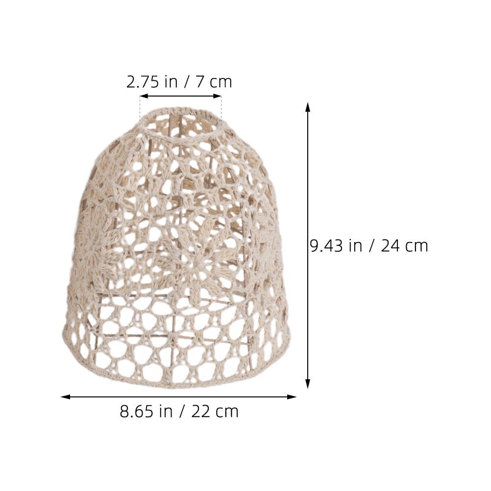 Bedroom Pendant Lamp Shade Black S Hand Woven Bohemian Lampshade Indoor Light Cover Rustic Decorative Hanging Lamp Cover