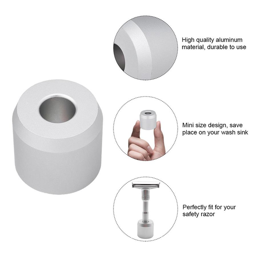 Double-Sided Men's Manual Shaving Razor with Stand