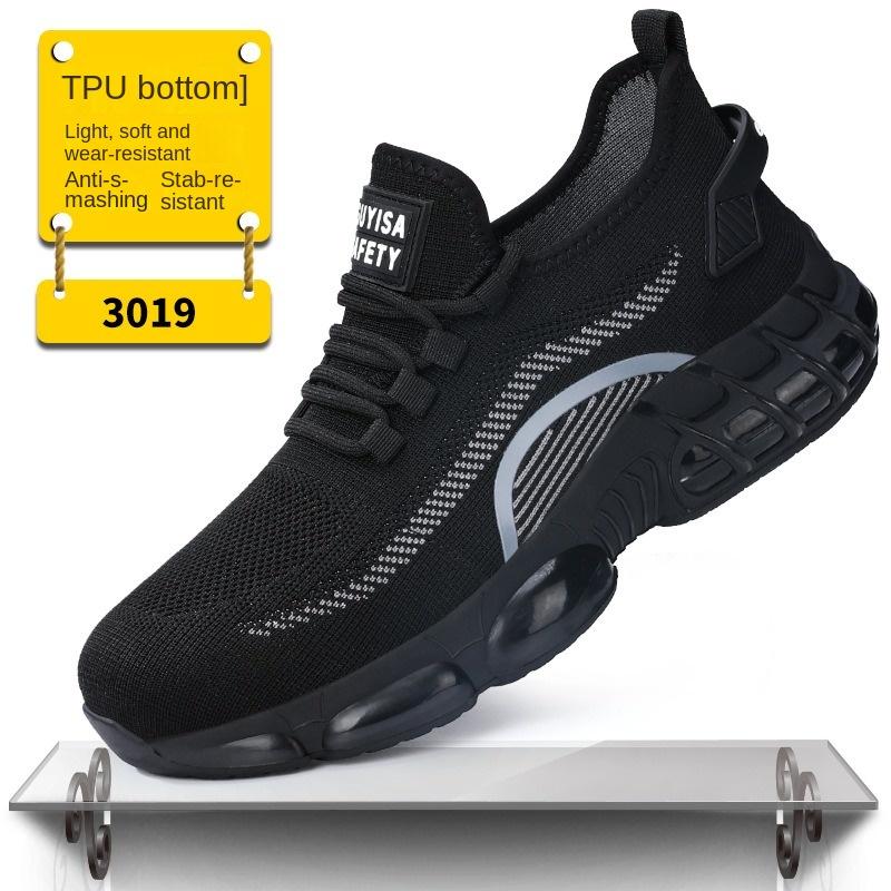 Labor Insurance Shoes, Smash-proof and Puncture-proof Safety Shoes, Lightweight and Breathable Steel Head Shoes