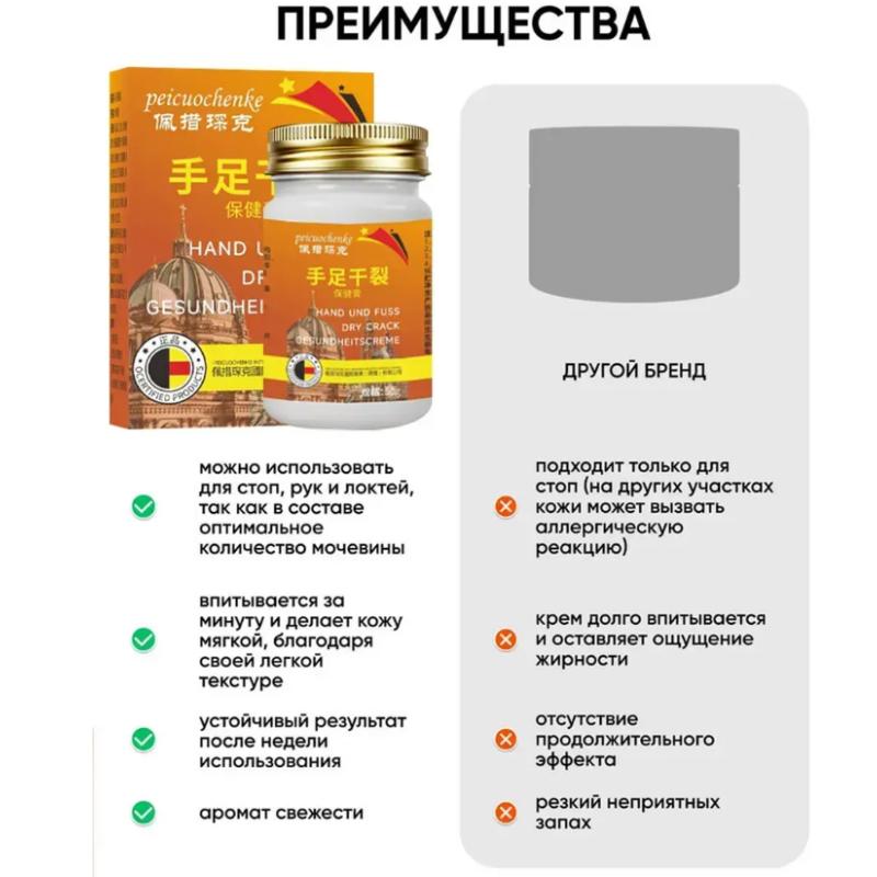 Medical Ointment for the Treatment of Cracks on Hands and Feet, 50g