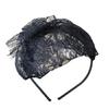 French Bowknot Lace Hairhoop Costume Fascinator Headband Dancing Party Headpiece