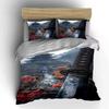 Pagoda, pathway, sword design. Bedding sets Duvet cover sets Duvet covers Pillowcases(1 * Duvet Cover 2 * Pillowcases without duvet insert)