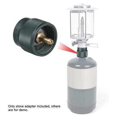 Camping Stove Adapter 1LB Propane Small Tank Input EN417 Lindal Valve Output