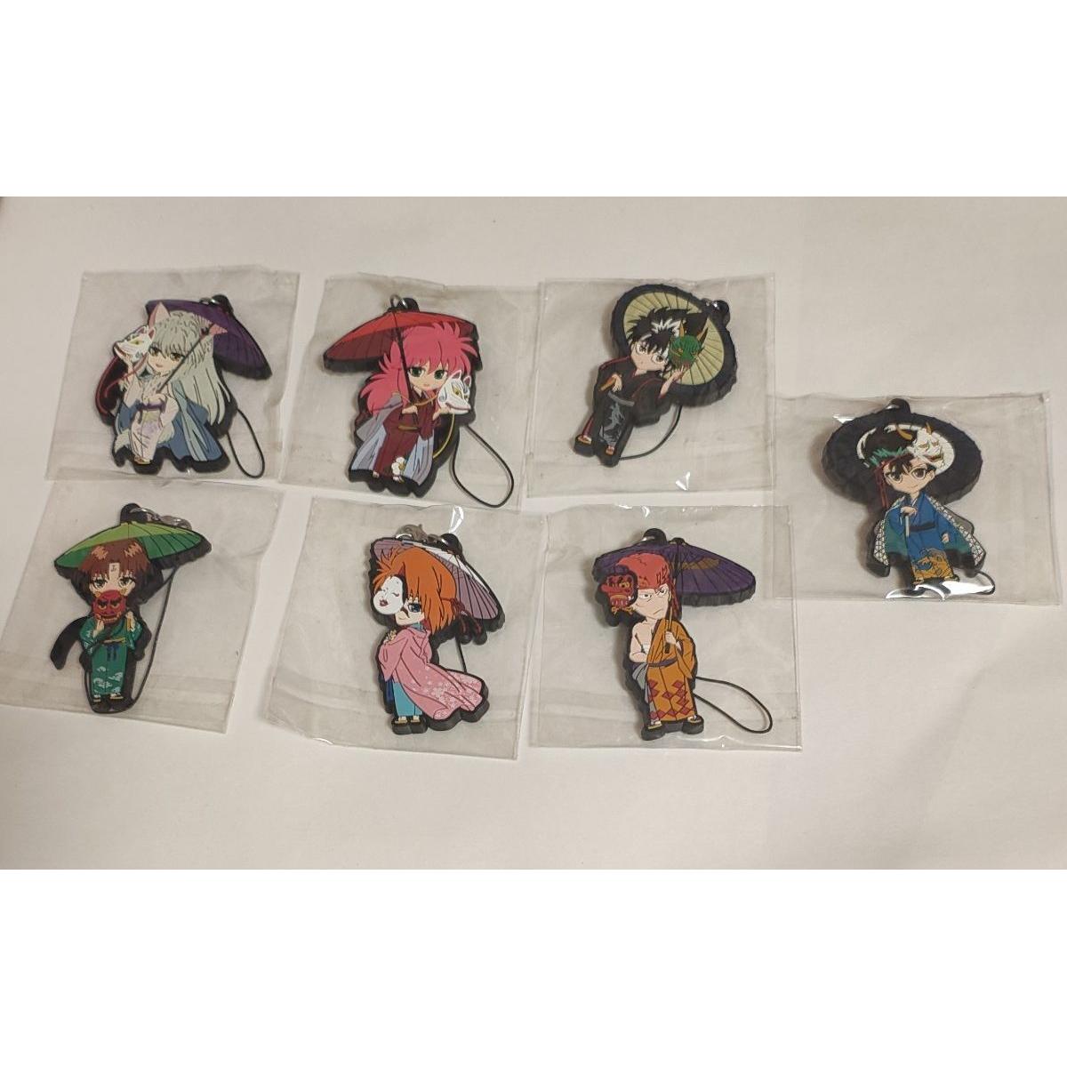 Used Yu Yu Hakusho Fortune Rubber Strap Yusuke Urameshi Kurama Hiei Body Inu Kurama Kuwabara Koenma