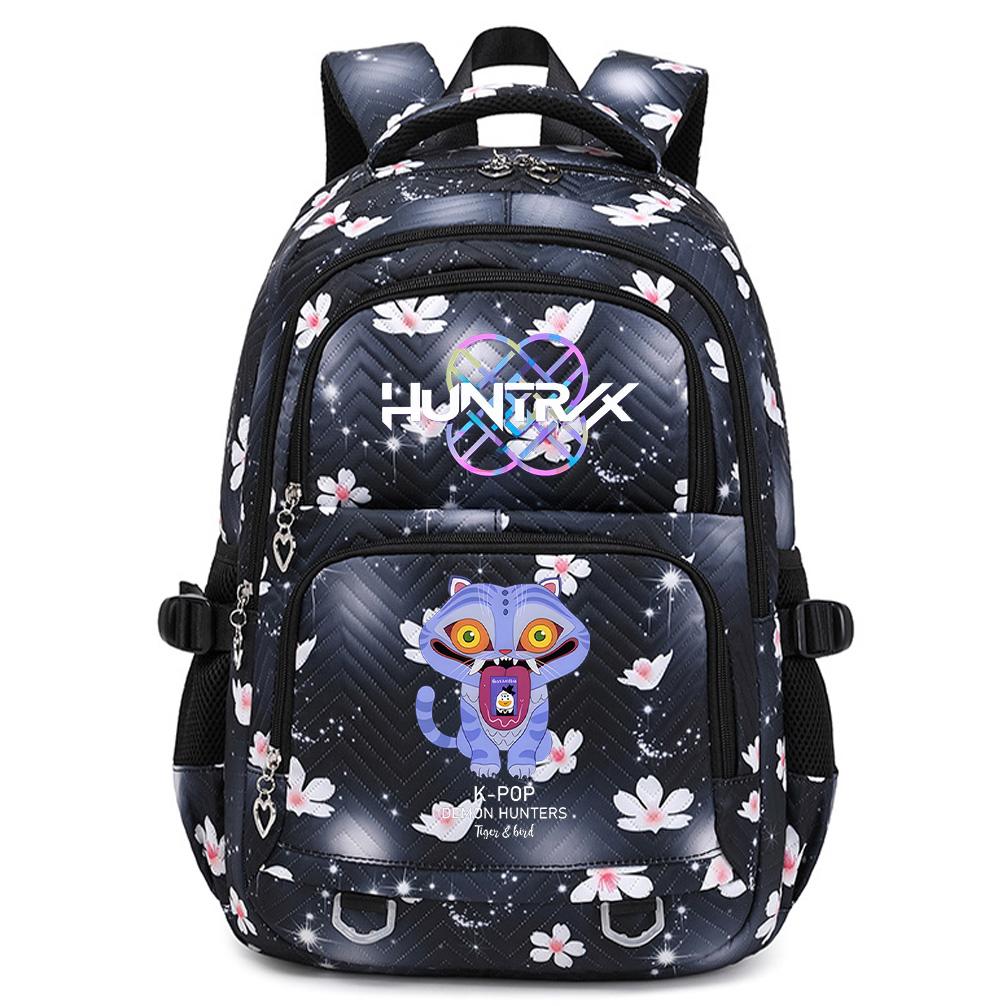 Cartoon K-Pop Printed Backpack Student Teenager Bookbag for Boy Girl Schoolbag Kid Gift Women Large Capacity Waterproof Travel Bag Mochila