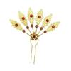 Blatt U-Form Haarnadel Ethnischer Stil Kopfschmuck Neue Metall Haarstäbchen Haar Accessoires