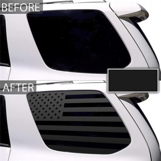 Black n Flag Window Decal Sticker  Fit For 2010- Toyota 4RUNNER