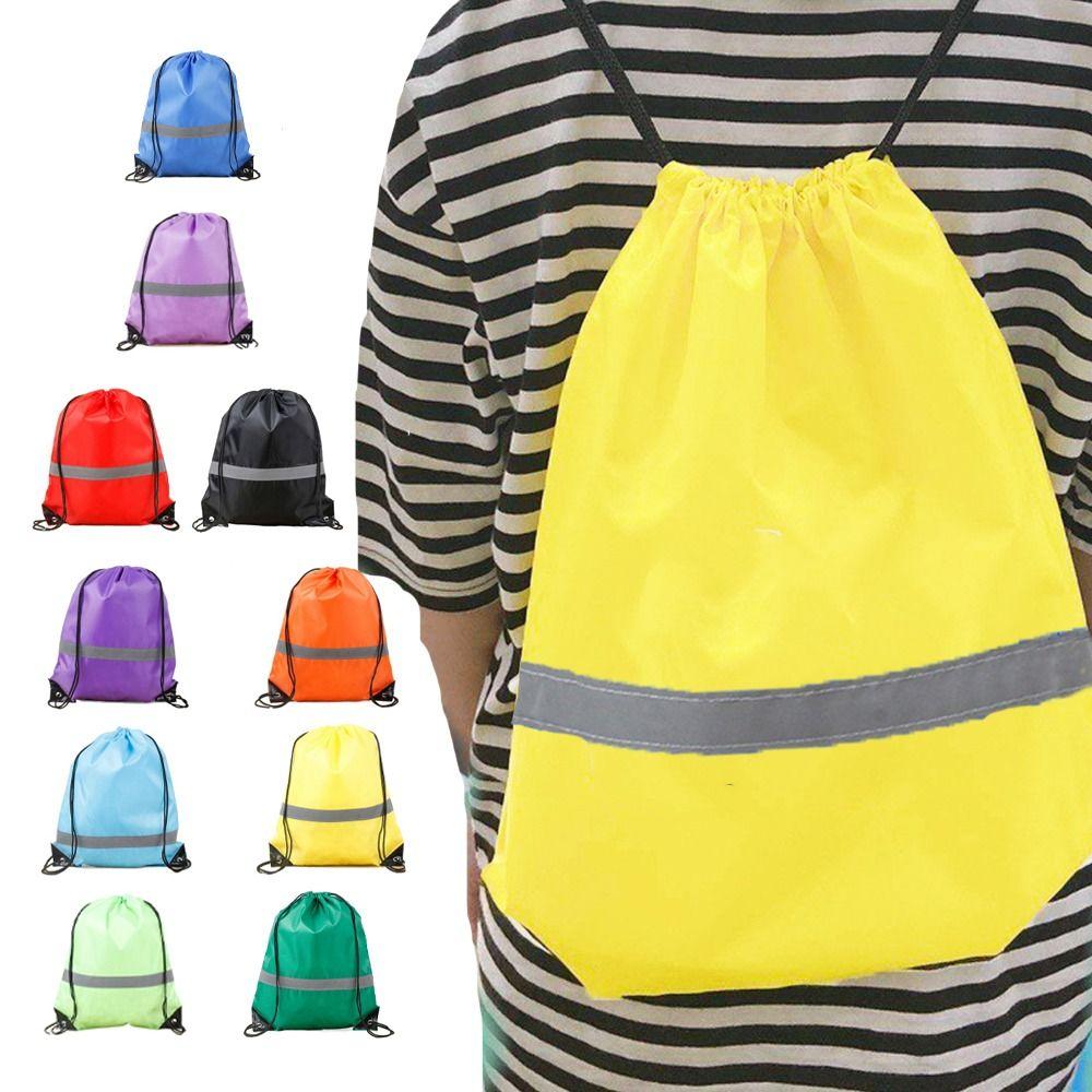 

Спортивная сумка через плечо из нейлона со светоотражающими полосками, 210D полиэстер, фитнес-сумка для путешествий