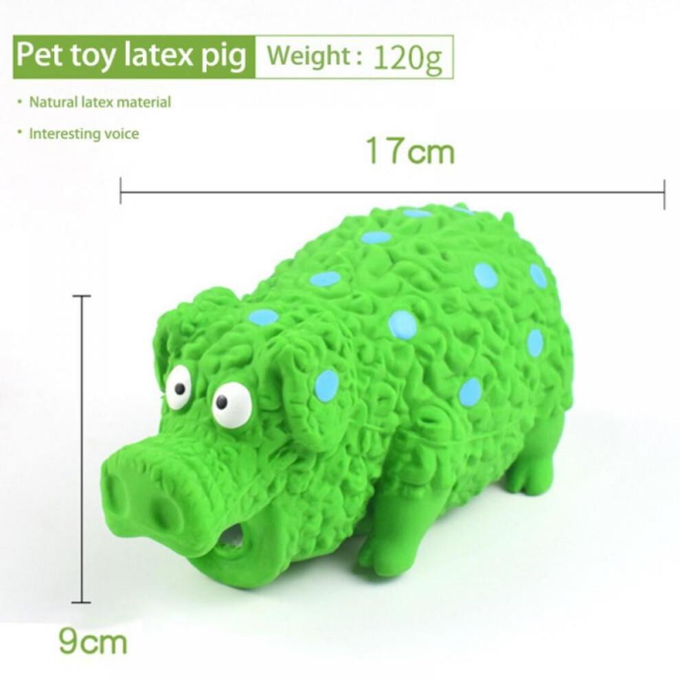 Large Pig Dog Toy for Dogs Latex Rubber Squeeze Grunting Sound Interactive Play