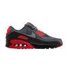 Herren Sneaker Air Max 90 Smoke Grey Fire Red Schwarz/Rauchgrau/Eisen Grau/Feuerrot/Dunkelrauchgrau