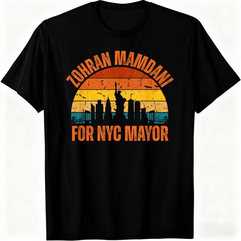 Zohran Mamdani for NYC Mayor Funny Cool Trendy Progressive TShirt Men Women Daily Life Casual Cotton Shirt Creative Design Tee