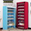 F-Style Dustproof Shoe Cabinet: Multi-Layer Cloth Cabinet & Storage Rack for Shoes