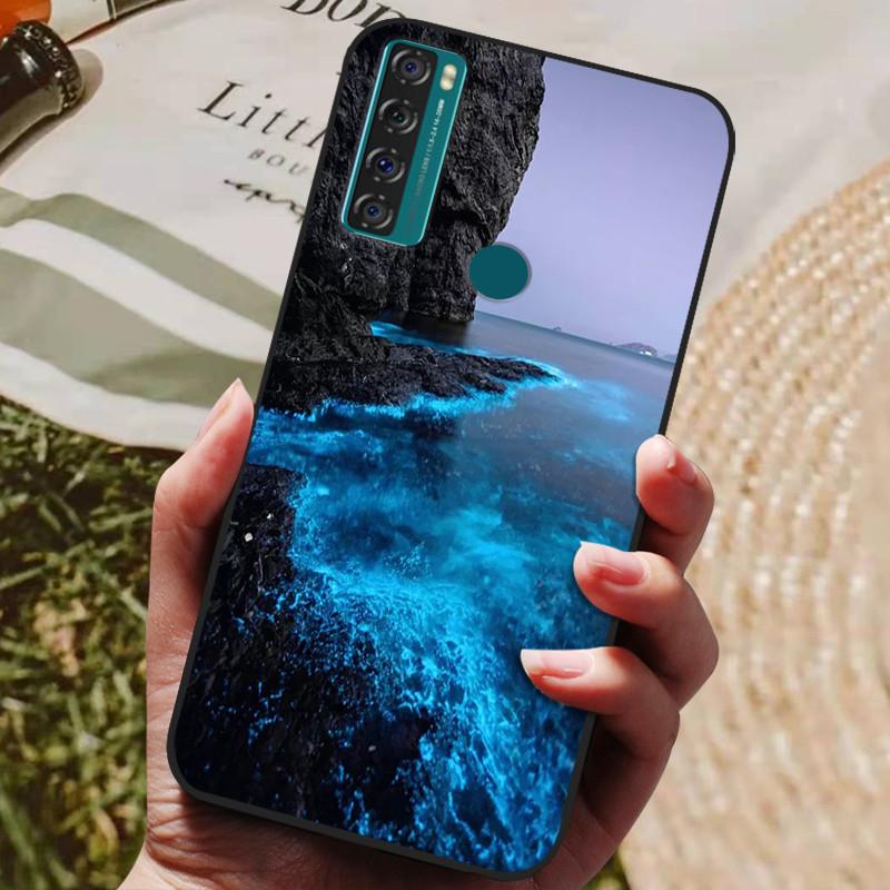 Para TCL 20 SE Funda Silicona Lobo León Genial Suave Cubierta de Teléfono para TCL 20 SE Funda 20SE 6.82'' Funda Linda TPU Coque Protectora 2021