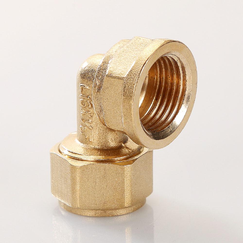 Brass DN15 DN20 Male/Female Thread Elbow Pex 1216/1418/1620 Pipe Fitting Aluminum Plastic Pipe Fittings for Floor Heating