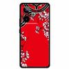 For Realme GT7 3D Relief Phone Case Emboss Flower Back Cover Black Silicone Shockproof Soft Protector 6.8" Realme GT 7T 7 T Capa