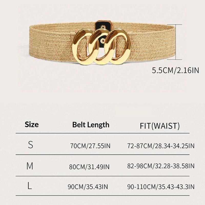 Stretchable Waist Belt Flexible Buckles Waistband For Women Wedding Daily Wear Or Formal Occasion Dress Corset Belt