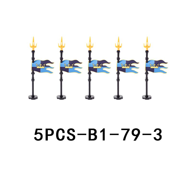 Medieval Castle Knight Figures Weapon Building Blocks Military Army Soldier Flag Shield Cloak Legion Accessories Bricks Toy Gift