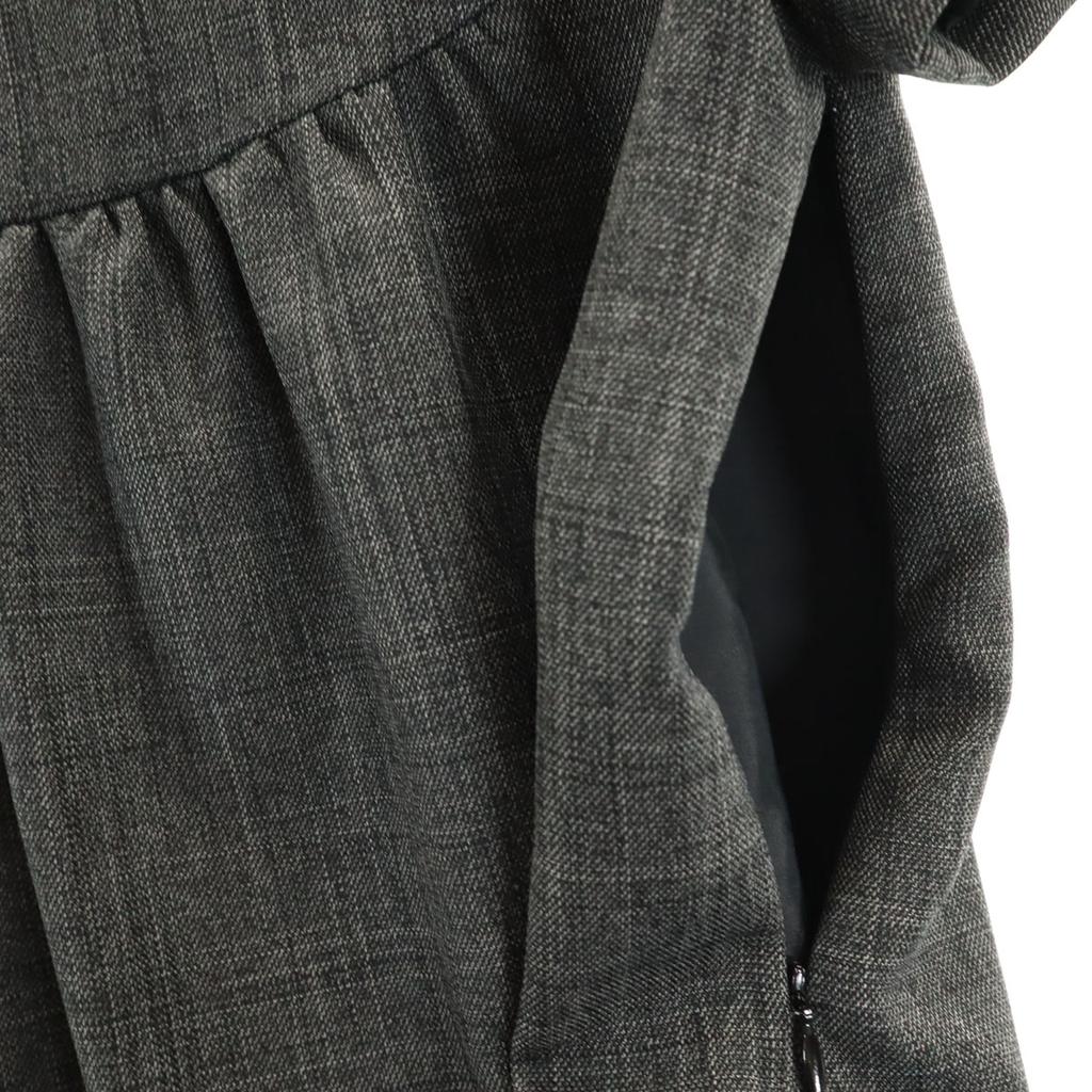 BEAMS LIGHTS Short Sleeve Knee-length Dress 38 Gray Women Used