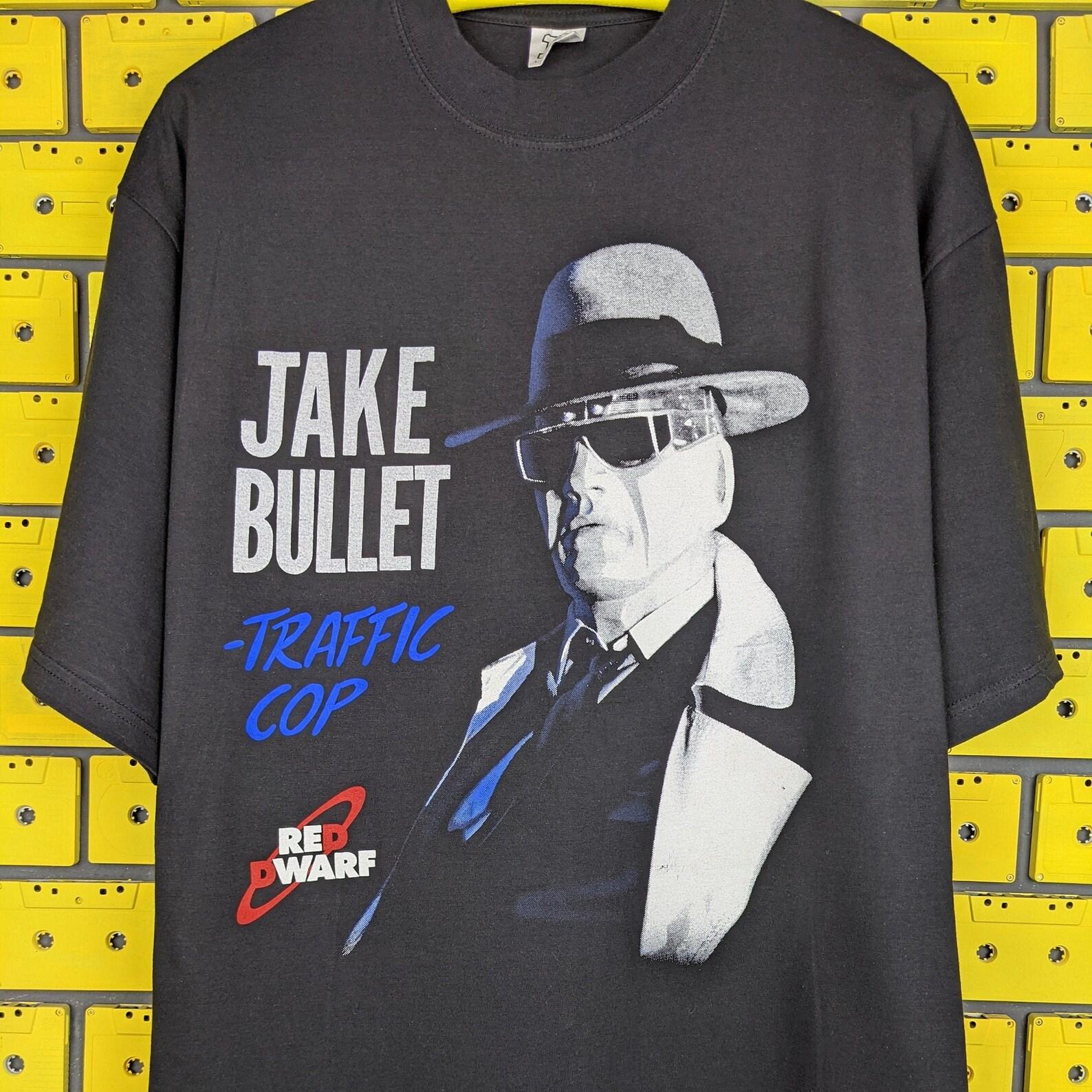 Vintage 90s Red Dwarf T shirt Jake Bullet Traffic Cop BBC Sci Fi Comedy TV Series Merch Tee Size L 3XL