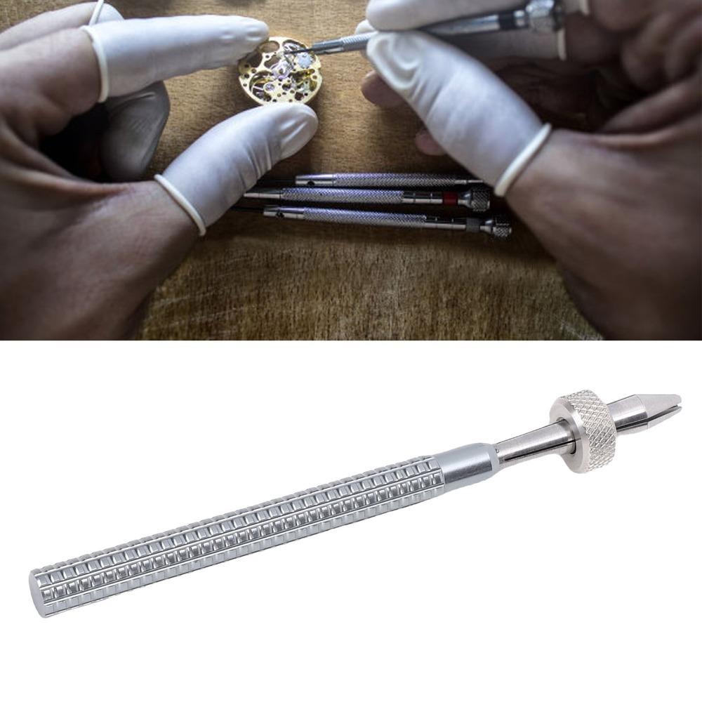 Silver Pin Vise Hand Drill Metal Craft Drill Tool Precision Jewelry Punch Tool Watch Maintenance