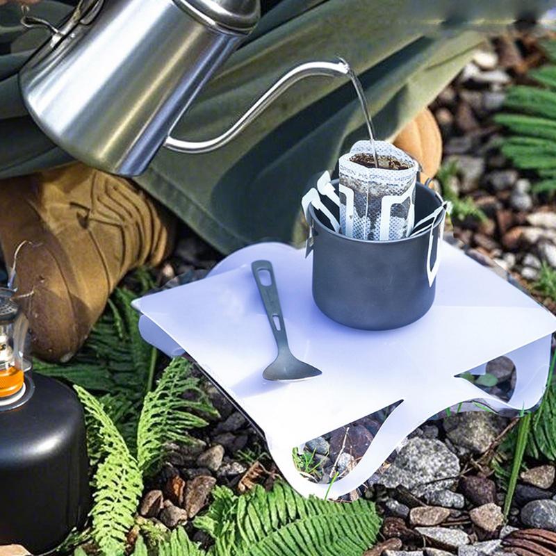 Small Folding Table Portable Lightweight Folding Table Lightweight Space-Saving Desk Tray For Balcony Patio Garden Outdoor