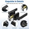 Waterproof and AntiRust Door Handle Lock Security Door Lever Handle Lock Entry Door Handle with Lock and Key Enduring