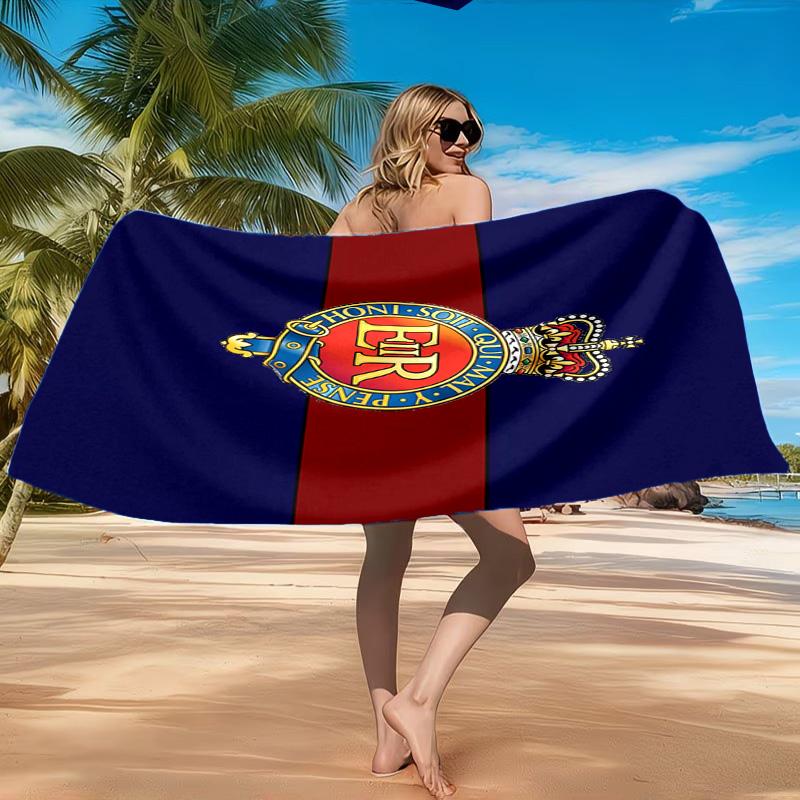 Royal Engineers Crest Emblem Beach Towel, Quick-drying, Easy to Care for, Suitable for Both Fitness and Beach Vacations,Sports Essential
