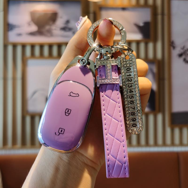 High-End Schutzhülle für Ideal ONE 21 Tasten - Damen Auto-Fernbedienungsschale und Schnallentasche