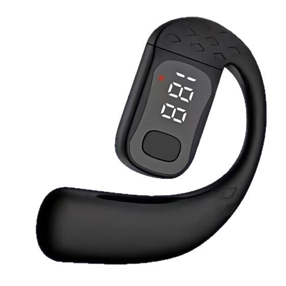 Ultra-Long Battery Bluetooth Earhook Earbuds with Digital Display