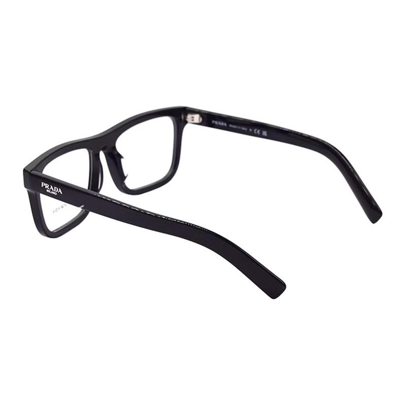 Prada Business fashion design plate square optical glasses men's black Black 16K 1O1 (size 56) 56 basic packaging-glasses case + packaging box
