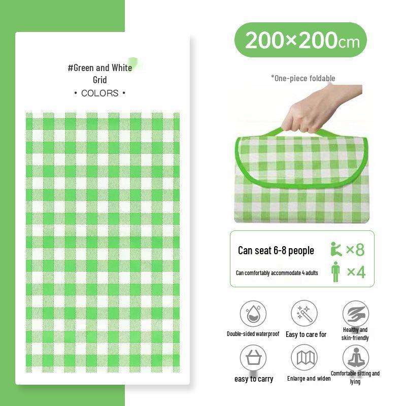 

Waterproof Double-Layer Picnic Mat – Outdoor, Moisture-Proof, Thick, Foldable & Protective 100 x 150 cm