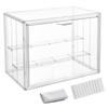 Clear Acrylic Figure Collection Display UV Magnetic Storage for and Small Items 1 Case, Case, Shelf, Case, Protection, Stackable, Door, Case/Box Toys,