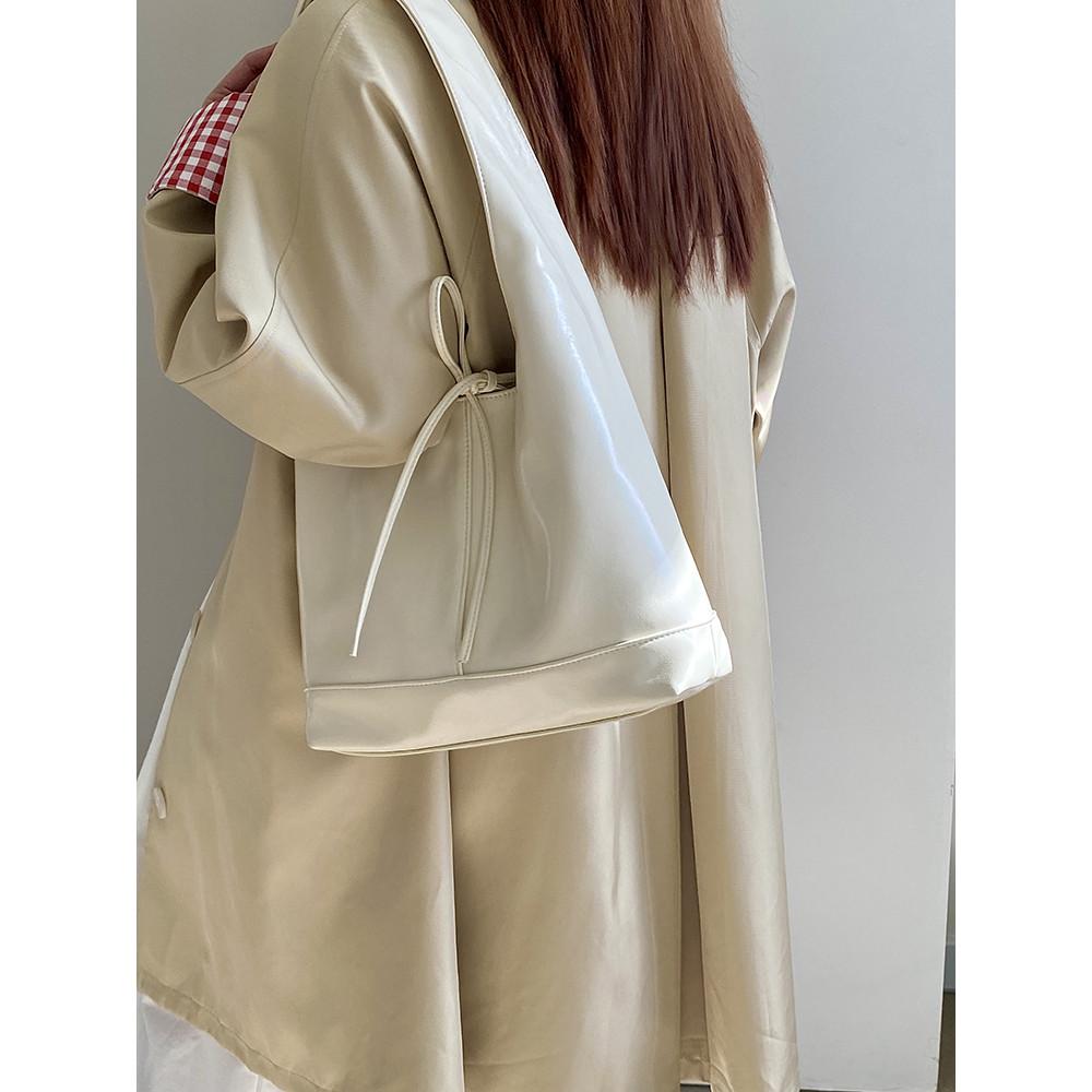 IELGY Female Bag Korean Version Bowknot Large Capacity Tote Bag Portable Shoulder