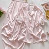 Spring And Autumn Sweet Wind Little Cherry Pajamas Women'S Comfortable Short-Sleeved Trousers Loungewear