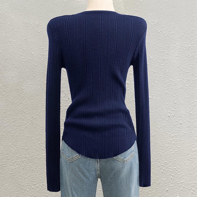 Sibaishe Women's Elegant Long Sleeve Knit Top