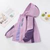 Girls Kids Fleece Lined Hooded Windbreaker Long Sleeve Casual Outerwear Jacket