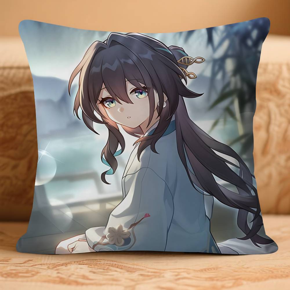 ANIME R-Ruan Mei Personalisiertes Bild Text Heimdekorative Kissen Haushaltsgeschenke 45x45cm
