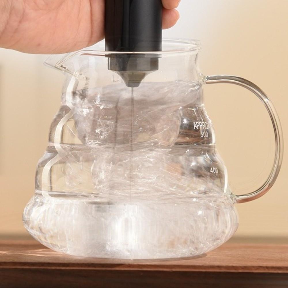 Stainless Steel Handheld Foam Maker USB Charging Milk Frother Beater  Home Appliance