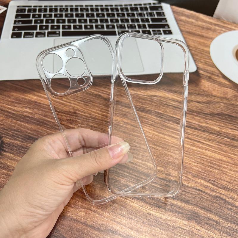 Ultracienkie przezroczyste etui PC do iPhone 12/13/14/15/16/17 Pro