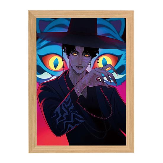 Malerei Lampe Wiederaufladbares LED Licht Leuchtende Wandkunst Licht Lebendige Farbe Kunst Beleuchtung Nachtlicht