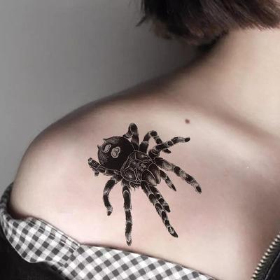Spider Design Semi-Permanent Waterproof Tattoos for Men and Women