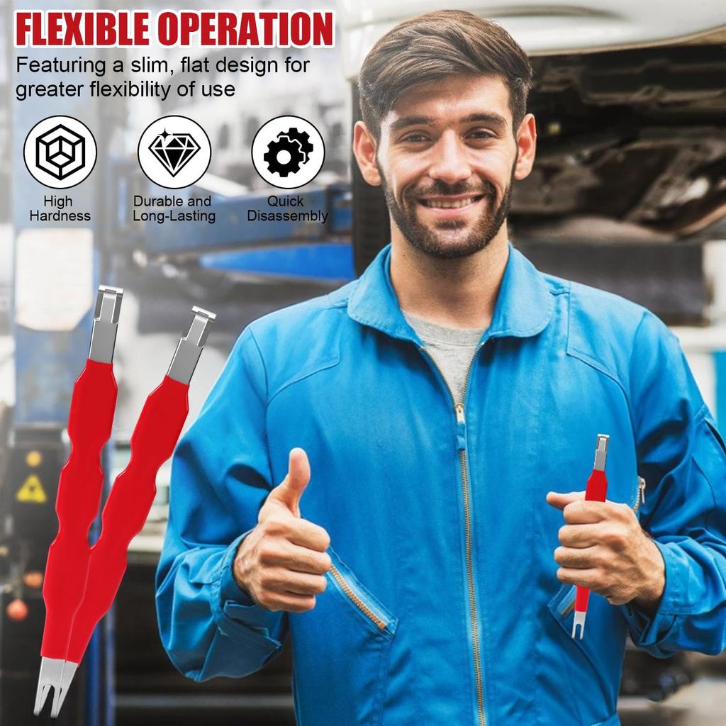 2PCS Automotive Electrical Terminal Connector Separator Removal Tool, Universal Plug Connector Remover for Cars, Multifunction Electrical Disconnect