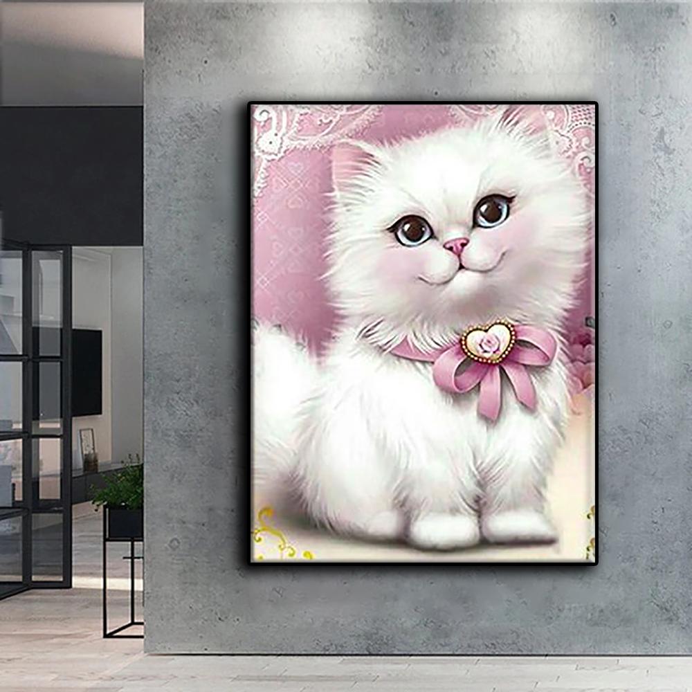 Diamond Embroidery Cute Little Animals Cat, Dog, Panda 5D DIY Diamond Painting Cross Stitch Rhinestone